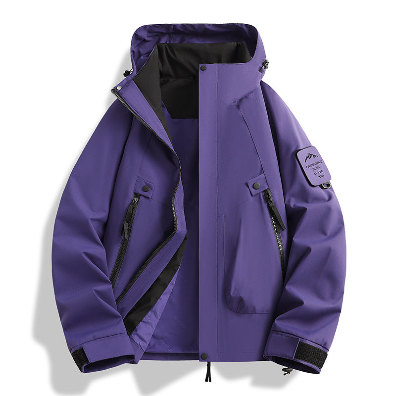 Men's Two-in-One Weather Protection Jacket with Removable Padded Vest and Adjustable Hood Mune Fashion