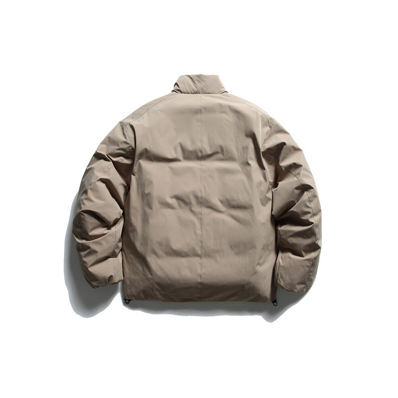 Men's insulation jacket in boxy cut with stand-up collar, raglan sleeves and two-way zip Mune Fashion