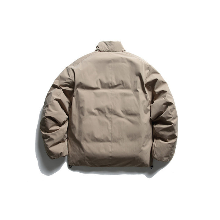 Men's insulation jacket in boxy cut with stand-up collar, raglan sleeves and two-way zip Mune Fashion