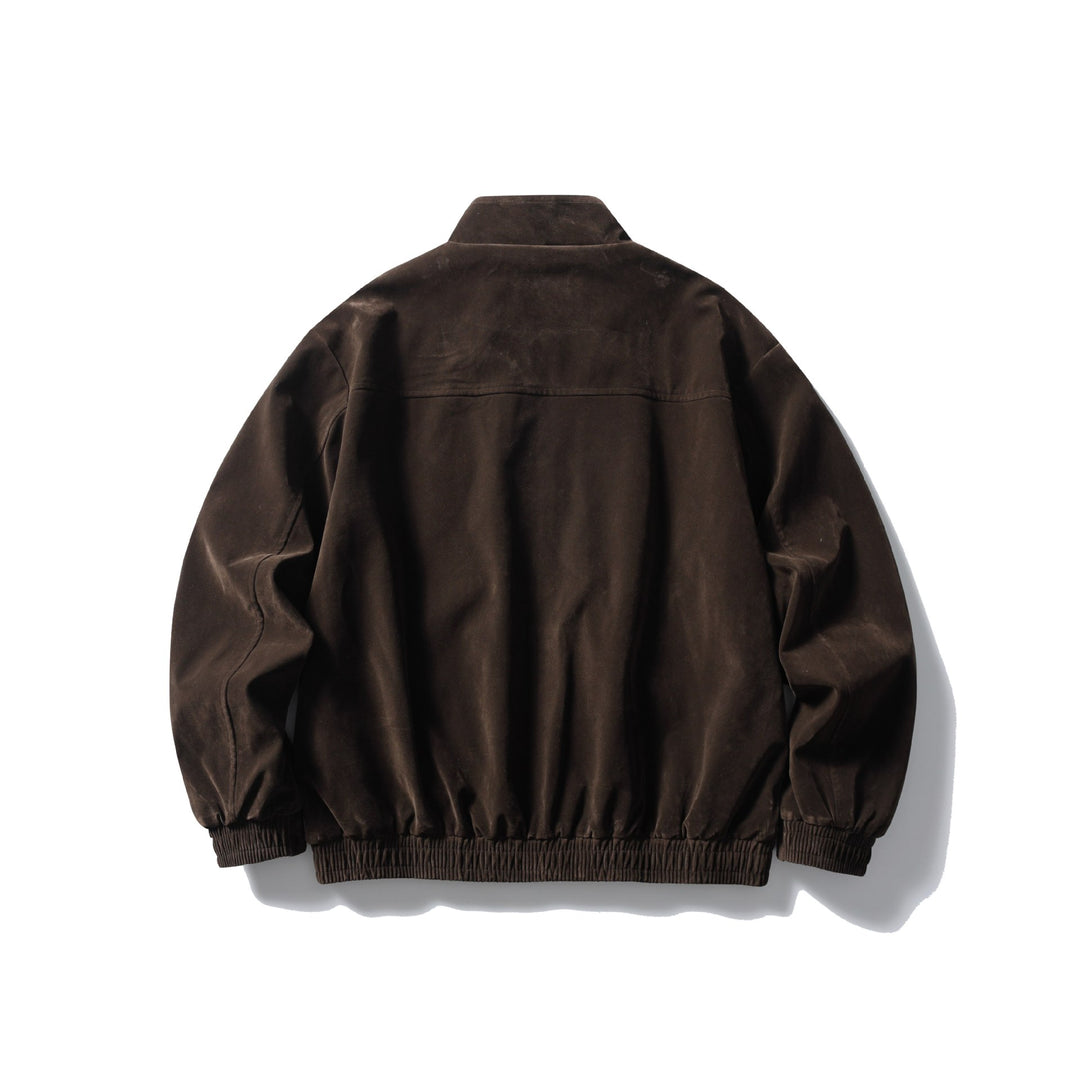 Men's Boxy Field Blouson made of sturdy canvas with high stand-up collar Mune Fashion