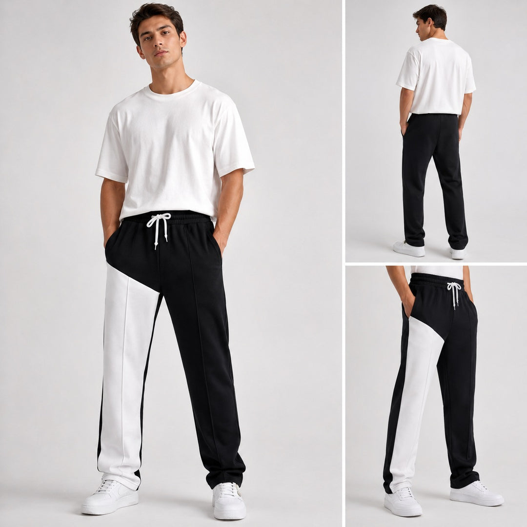 Ladies sporty leisure pants with fashionable color accents Mune Fashion