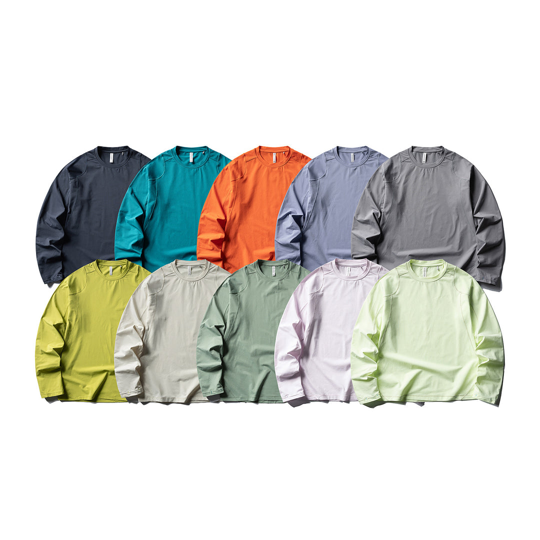 Unisex Lightweight technical long sleeve with round neckline, raglan sleeves and breathable functional material Mune Fashion