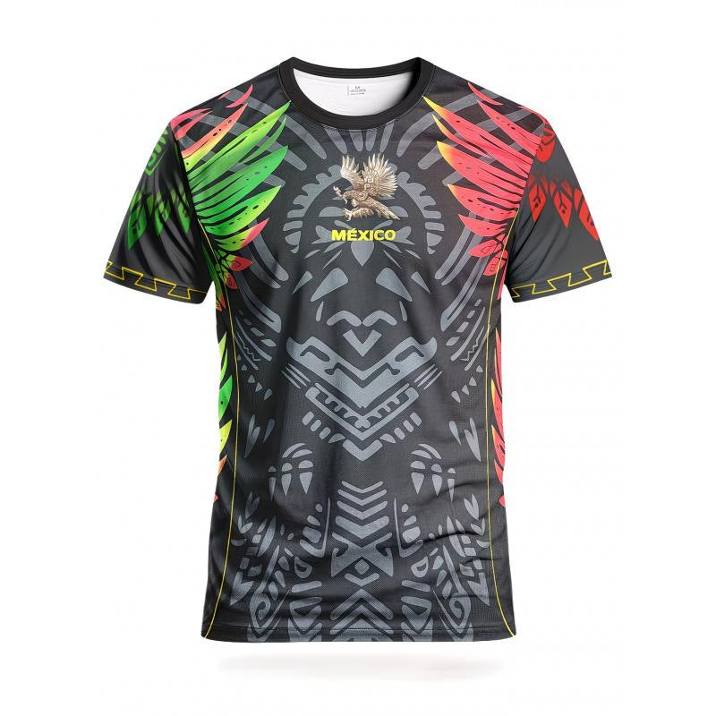Unisex stylish soccer jersey with Aztec motif and breathable functional polyester Mune Fashion