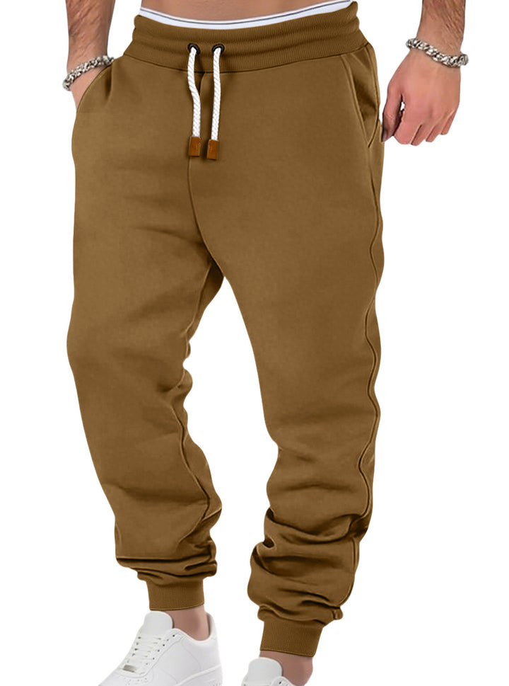Men's comfortable jogging pants made of high-quality cotton blend with elastic waistband, drawstring, and cuffs Mune Fashion