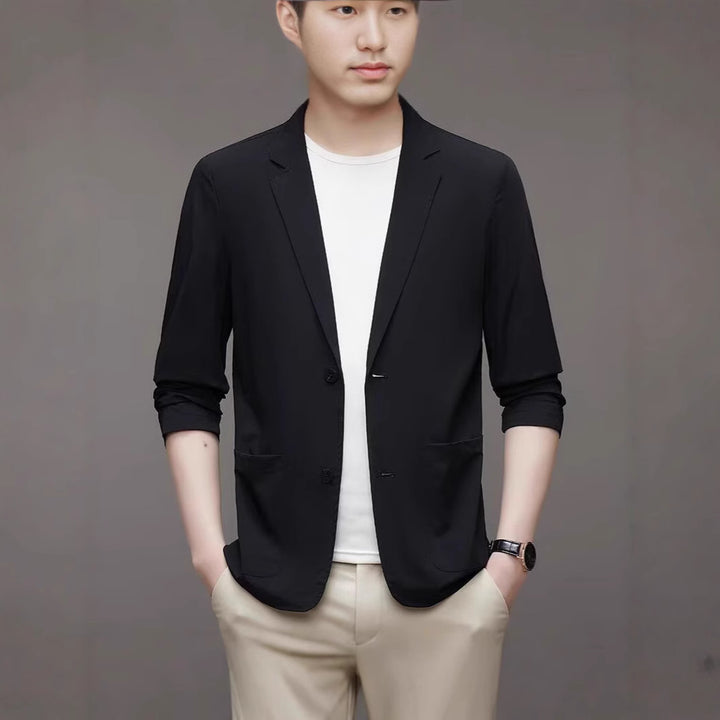 Men's Stylish Blazer with High Collar Mune Fashion