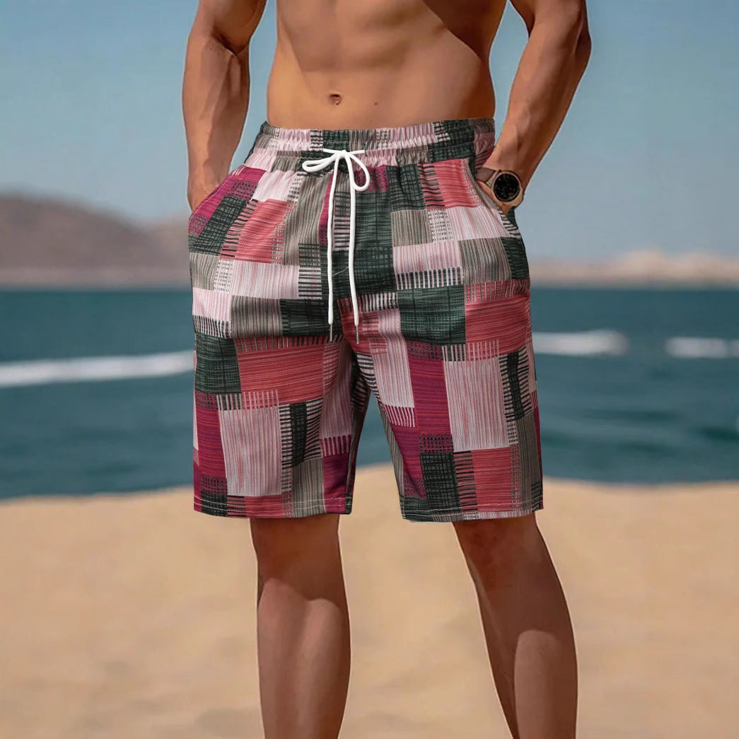 Men's stylish swim shorts with modern graphic pattern Mune Fashion