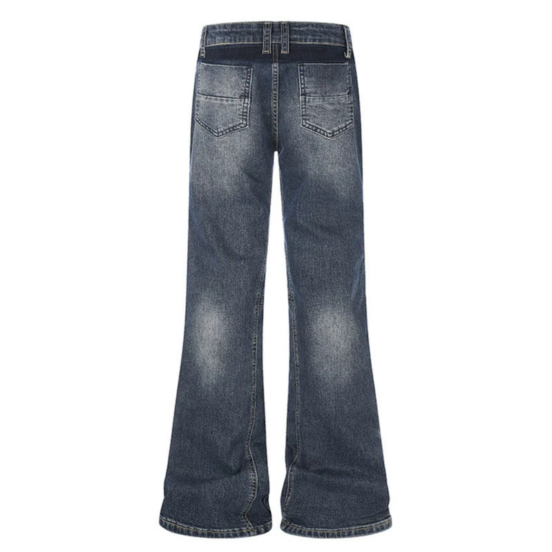 Women flared jeans with high waist and side contrast stripes Mune Fashion