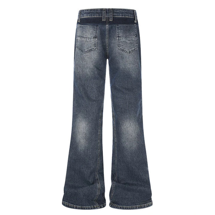 Women flared jeans with high waist and side contrast stripes Mune Fashion