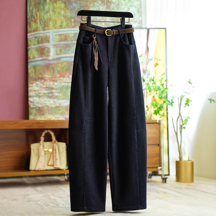 Women's Comfortable and Stylish Pants with Belt Mune Fashion