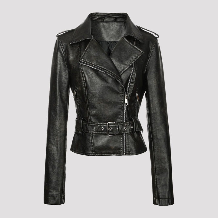 Ladies Fashion Biker Jacket Mune Fashion