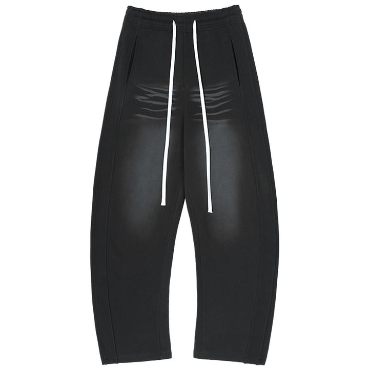 Men's Baggy Sweatpants with low crotch, contrasting decorative seams and extra long drawstrings Mune Fashion
