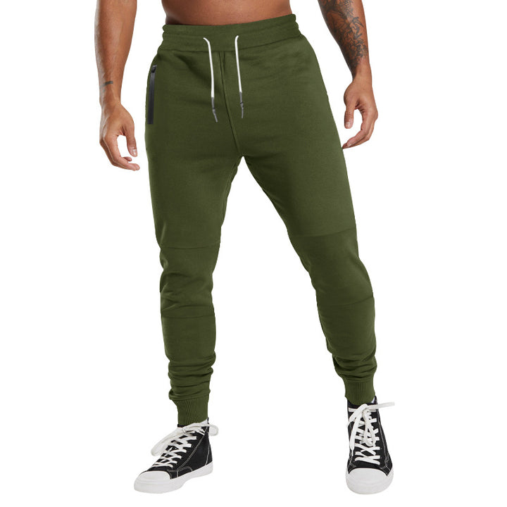 Men's Performance Tapered Jogger Pants with Zipper Side Pockets, Elastic Waistband & Ribbed Ankle Cuffs Mune Fashion