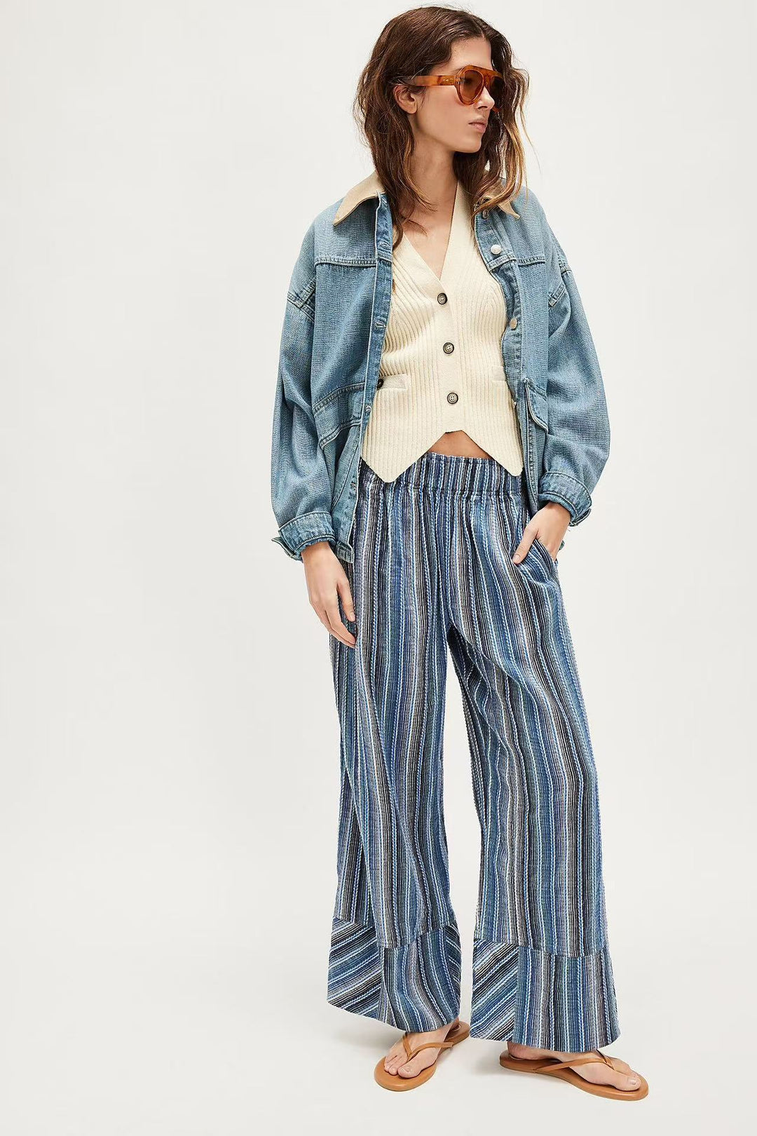 Ladies Fashionable and Casual Summer Pants Mune Fashion
