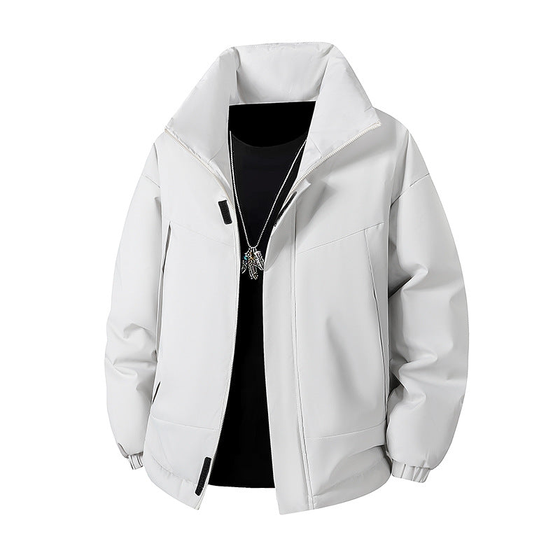 Men's Fashionable Transitional Jacket with High Collar Mune Fashion
