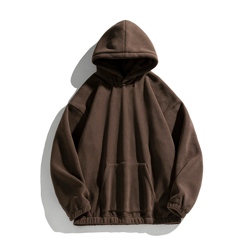 Unisex Oversize Fleece Hoodie with elastic hem and applied kangaroo pocket Mune Fashion
