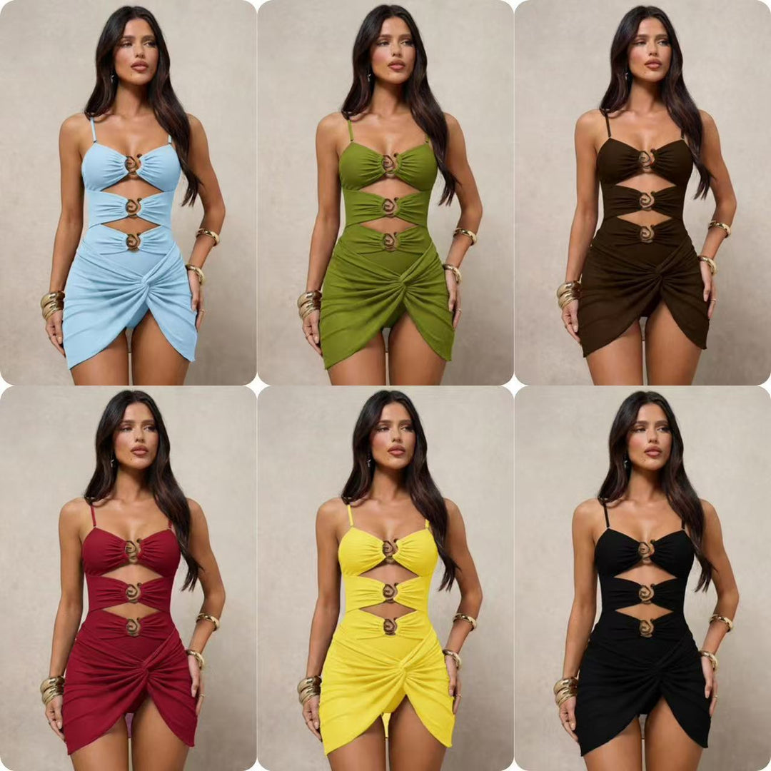 Women’s Monokini with urban cut-out details and fashionable jewelry accents Mune Fashion