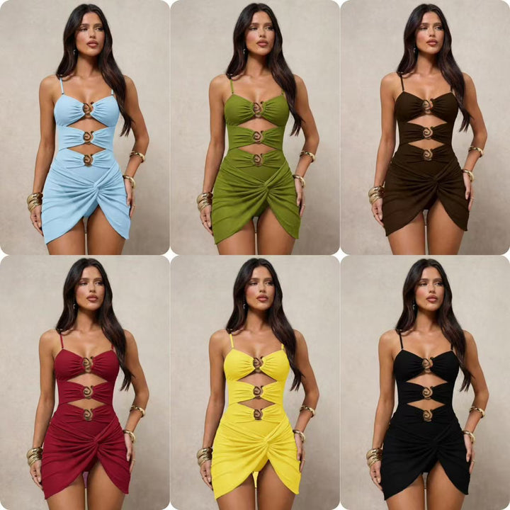 Women’s Monokini with urban cut-out details and fashionable jewelry accents Mune Fashion