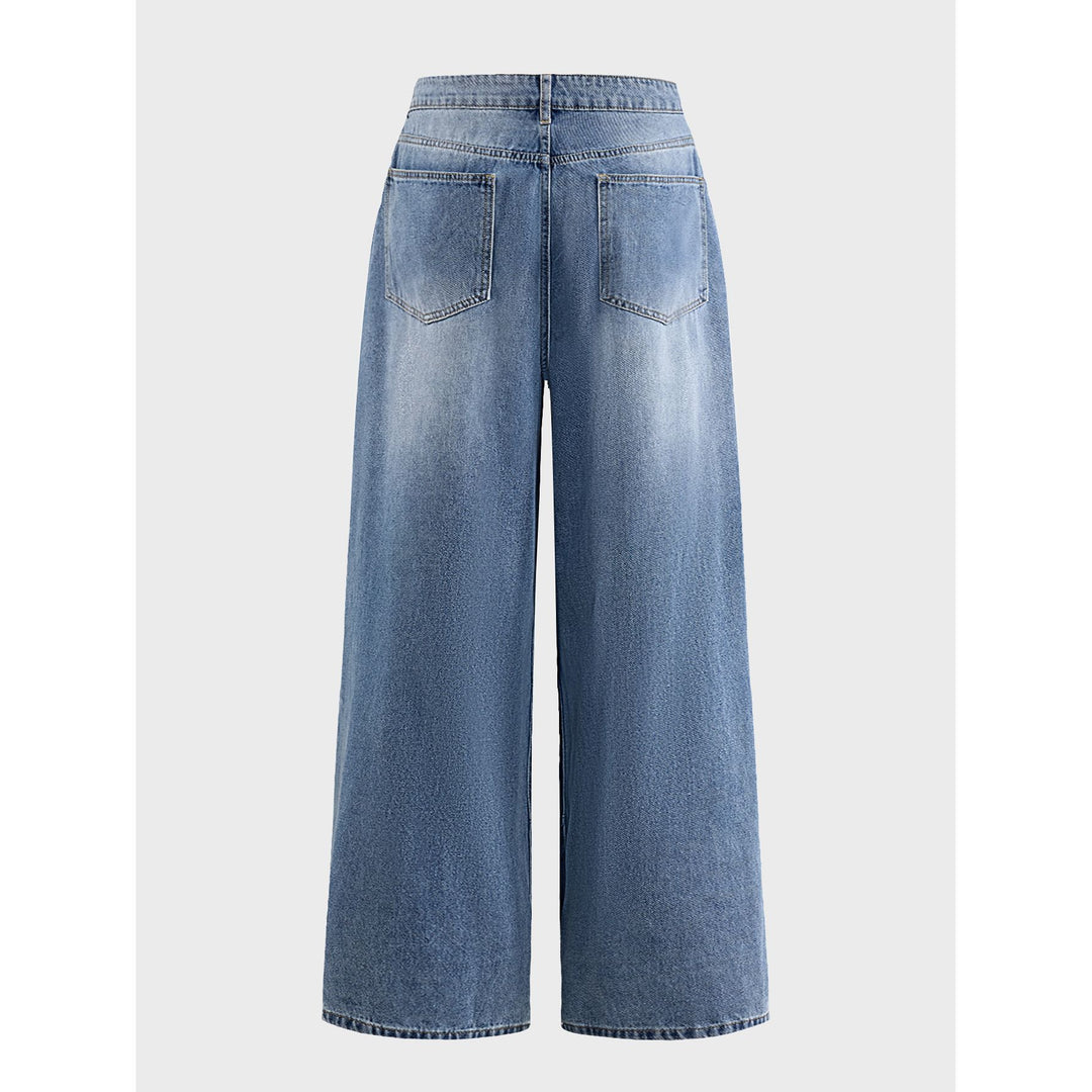 Women Wide Denim Pants Mune Fashion