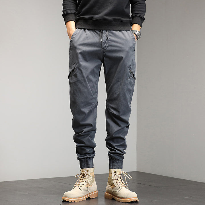 Herren Beschichtete Ripstop-Cargo-Jogginghose mit elastischem Tunnelzugbund und verstärkten Knieeinsätzen Mune Fashion