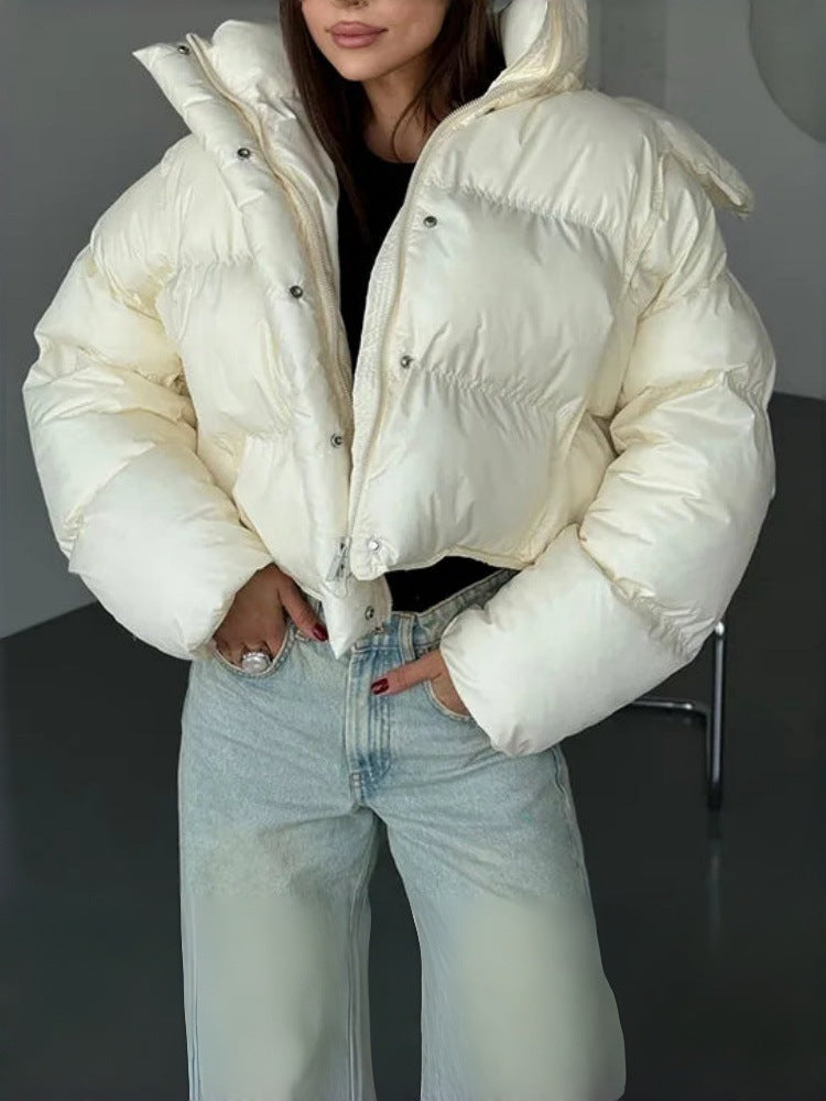 Ladies Stylish Short Jacket with Quilted Details