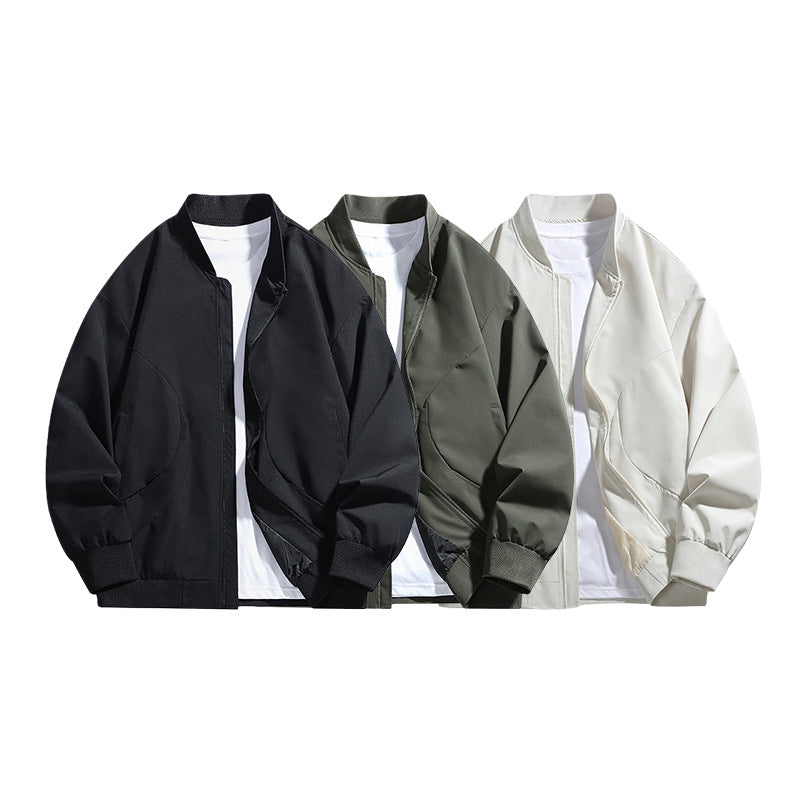 Men's bomber jacket with minimalist quilted structure, windproof and ribbed cuffs Mune Fashion
