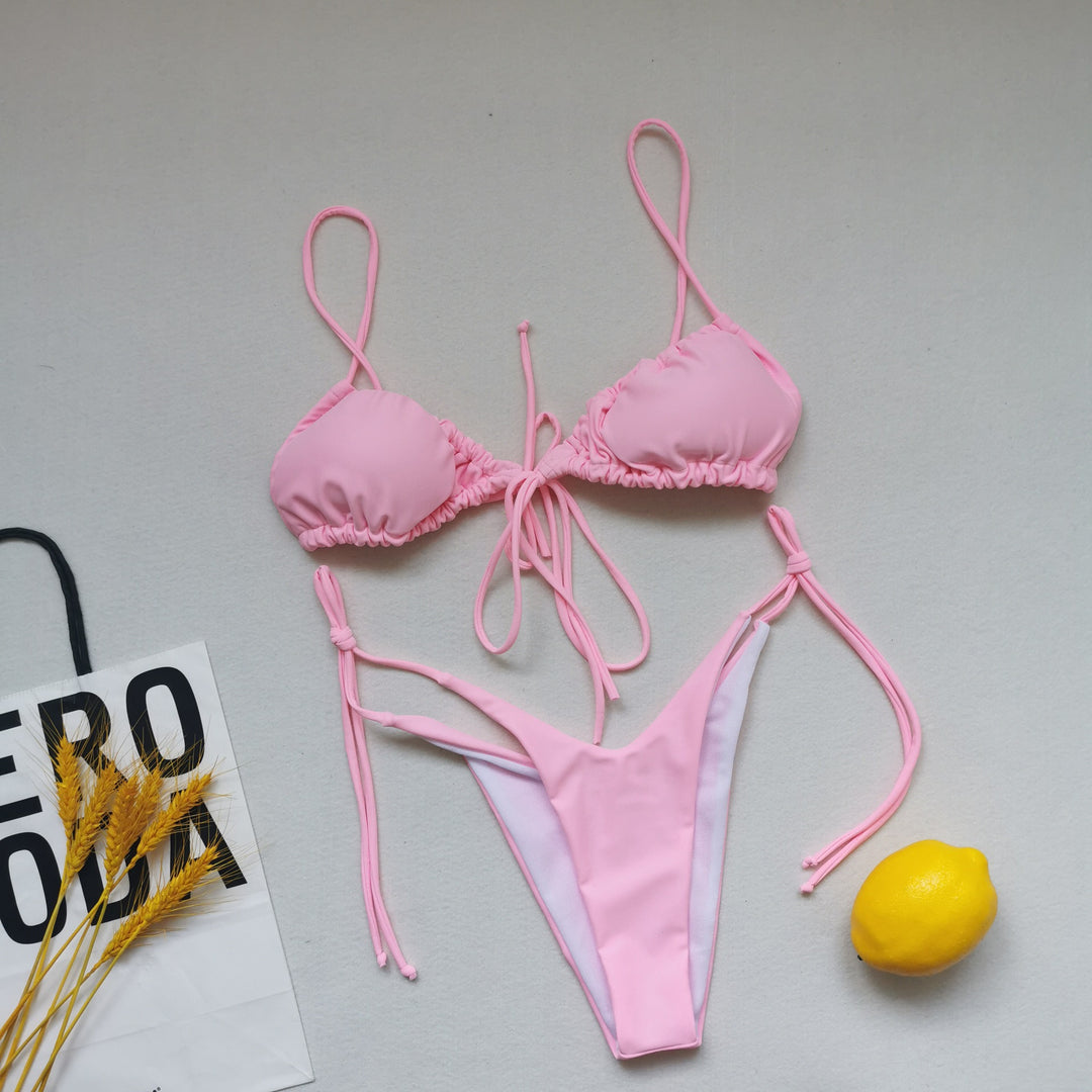 Women's Triangle Bikini with adjustable ties Mune Fashion