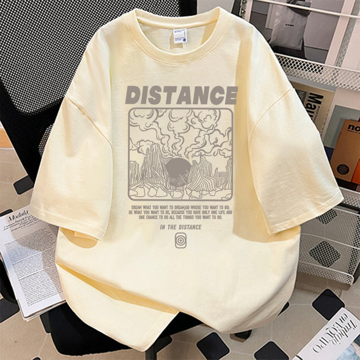 Women's Oversized T-Shirt with Creative Graphic Print Mune Fashion