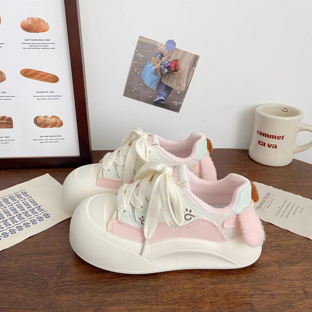 Women's Trendy Sneakers with Cute Decorations and Comfortable Cushioning Mune Fashion
