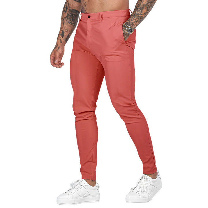 Men's Slim-Fit Stretch Chino with tapered leg and discreet side pockets Mune Fashion
