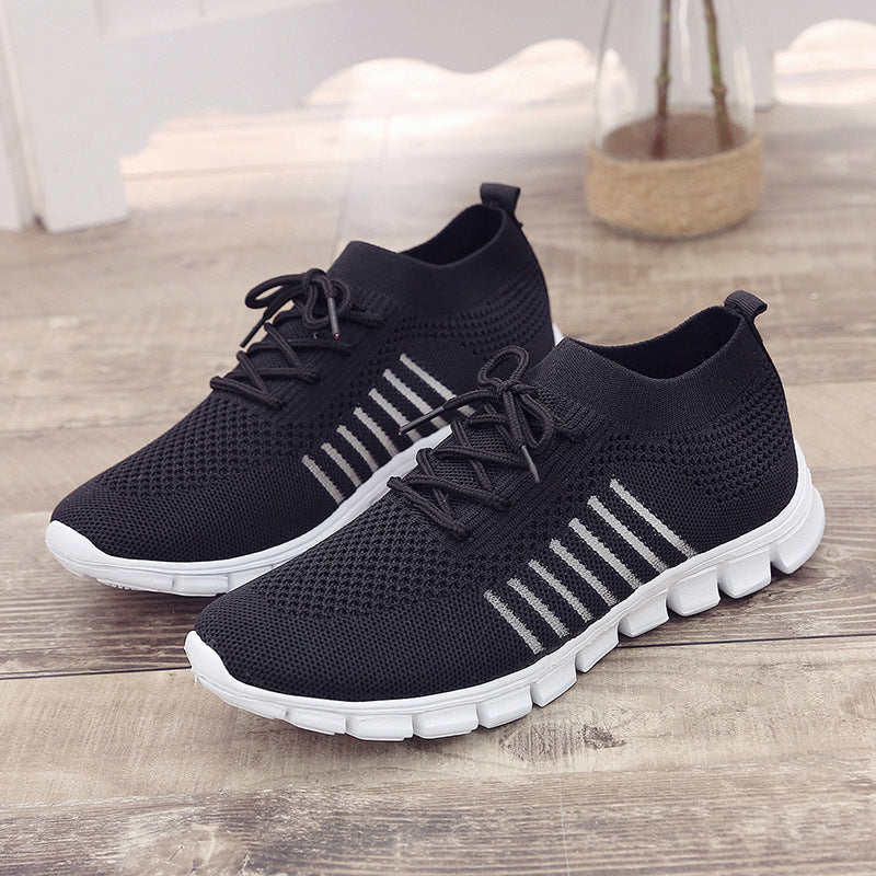 Women's knitted performance sneaker with sock-like shaft and flexible profile sole Mune Fashion