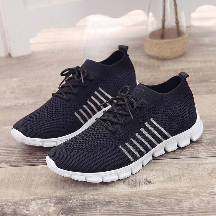 Women's knitted performance sneaker with sock-like shaft and flexible profile sole Mune Fashion