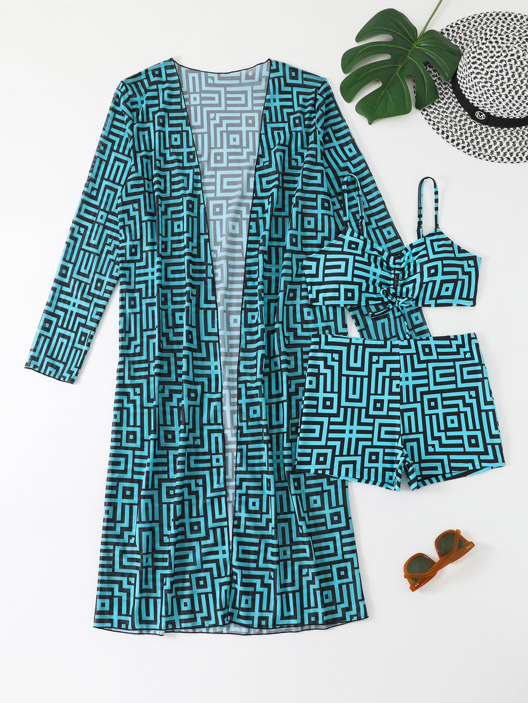 Women's beach dress with integrated bikini set Mune Fashion