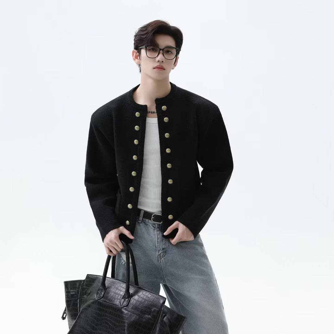 Men's Fashionable Cardigan with Button Details Mune Fashion