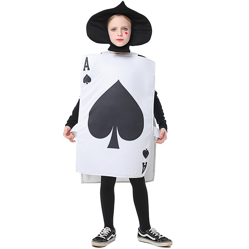 Men's playing cards costume with detailed design and shoulder straps Mune Fashion