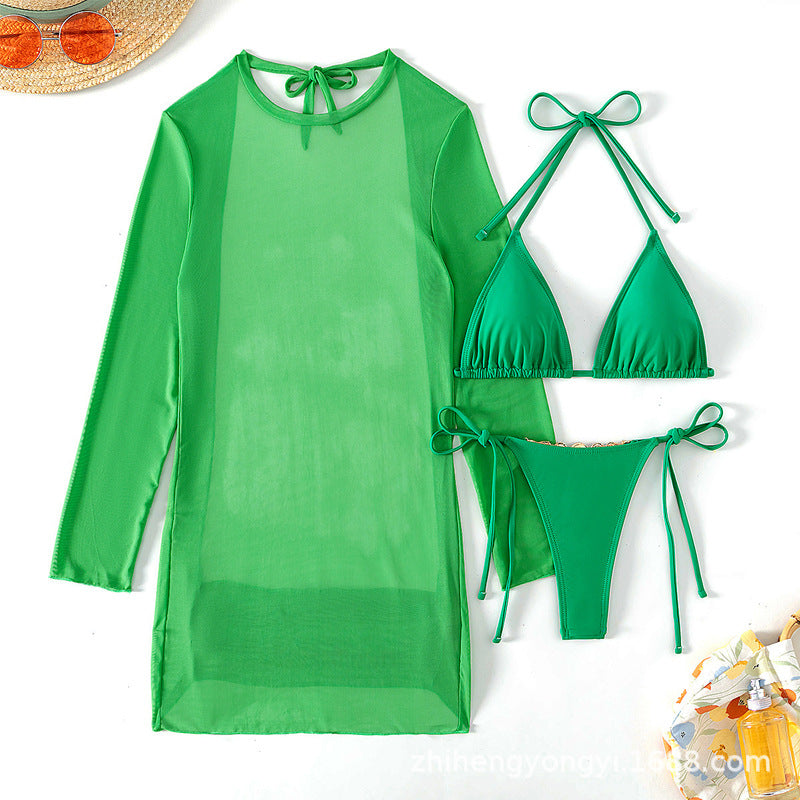 Women's sexy wrap dress with sparkling jewelry detail Mune Fashion