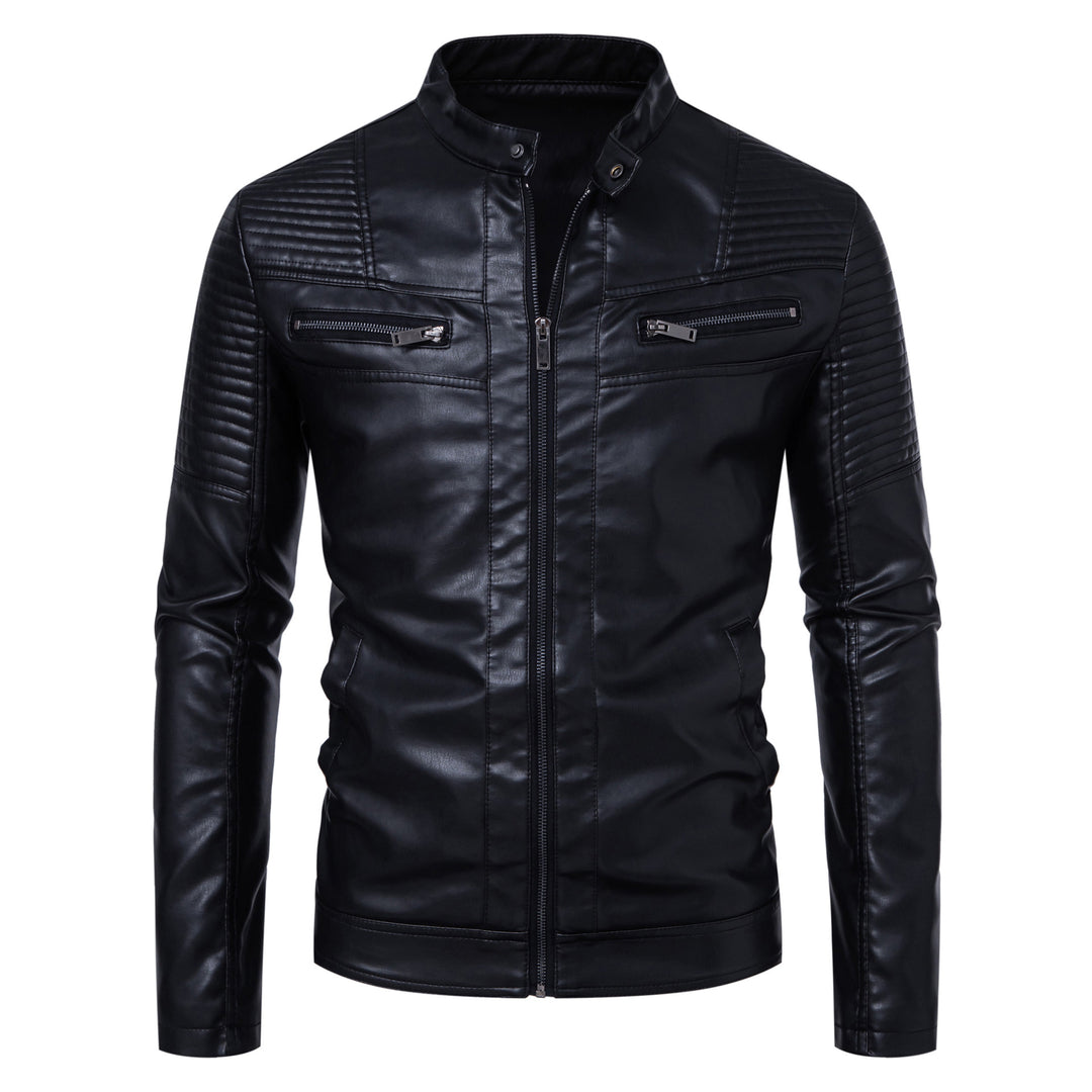 Men's Fashionable and Robust Leather Jacket Mune Fashion