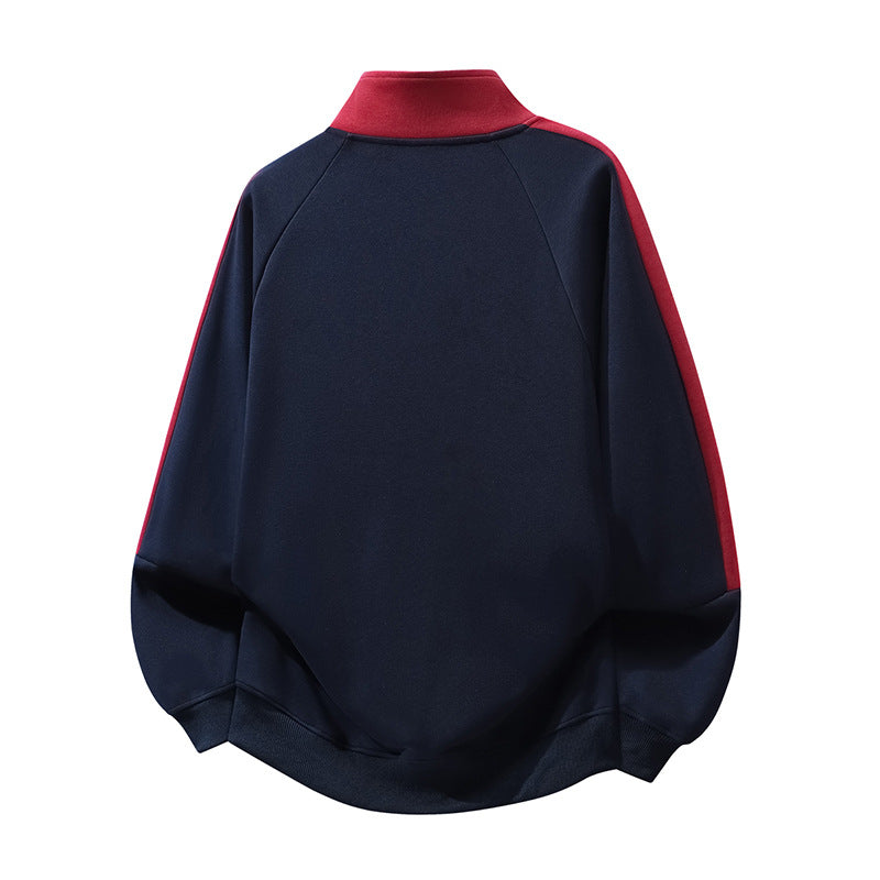 Men's sporty transitional jacket with high collar and practical pockets Mune Fashion