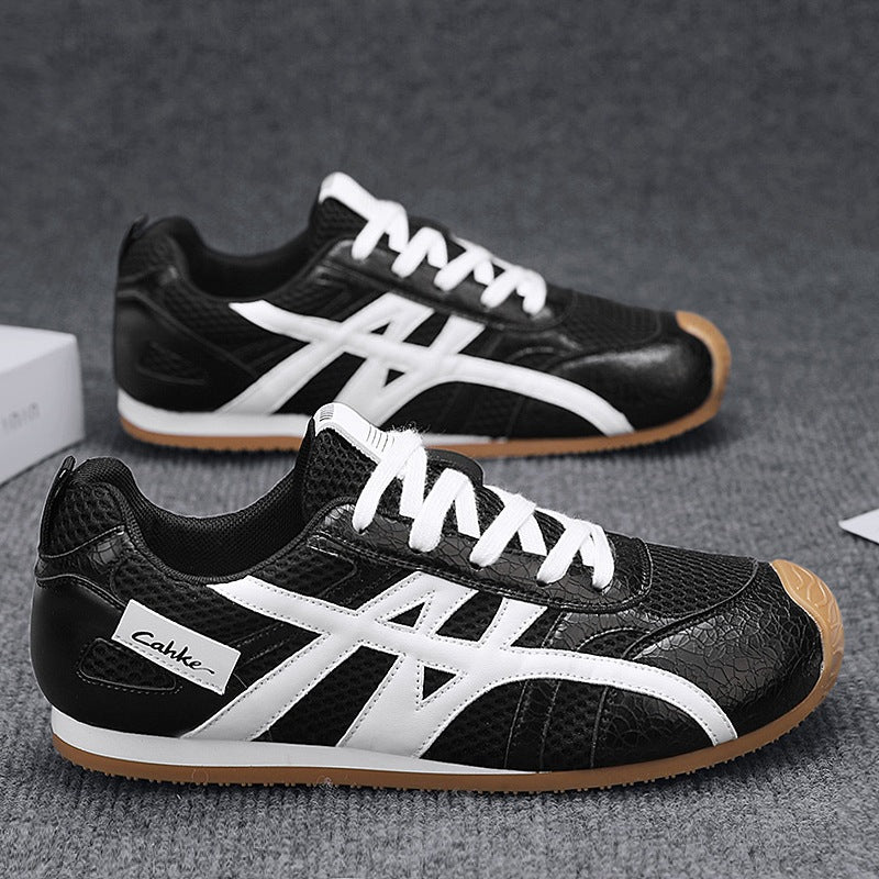 Unisex Retro Running Sneakers with Breathable Mesh and Non-Slip Rubber Sole Mune Fashion