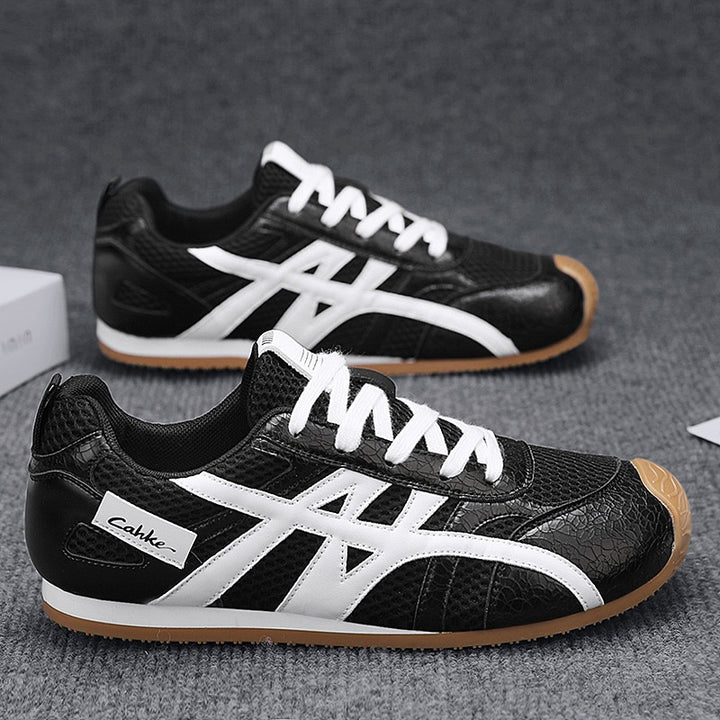 Unisex Retro Running Sneakers with Breathable Mesh and Non-Slip Rubber Sole Mune Fashion