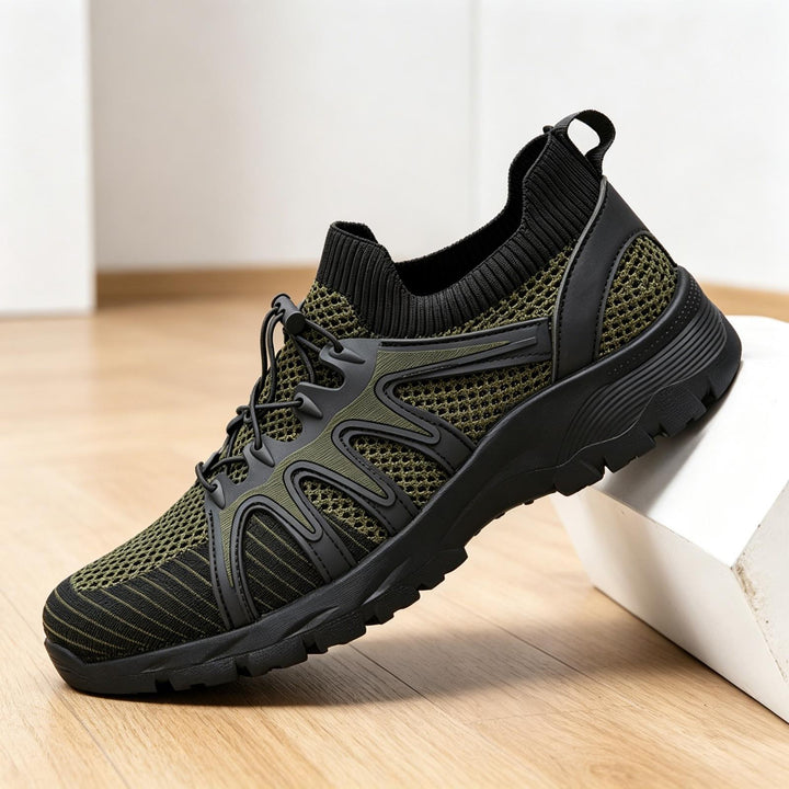 Men's Sporty Mesh Sneakers with Cushioned Sole Mune Fashion
