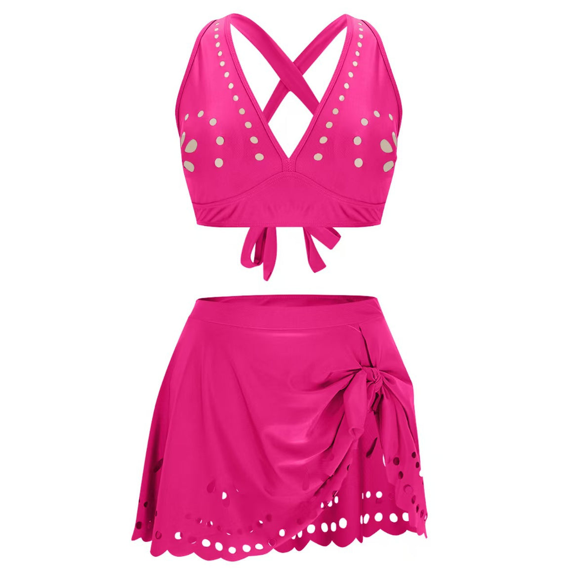 Women's bikini set with playful cut and elegant strap system Mune Fashion