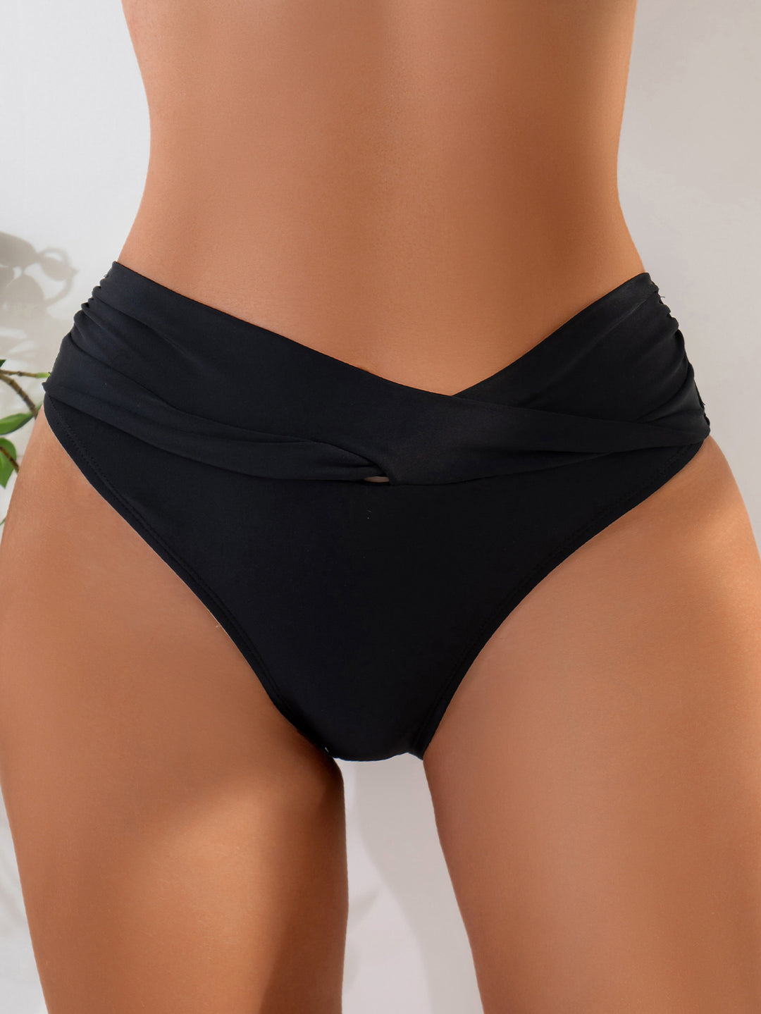 Women's High-Cut Ruffled Bikini Bottom Mune Fashion