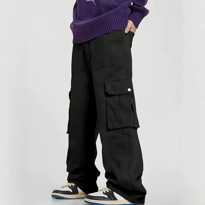 Men's Comfortable Cargo Pants with Five Pockets Mune Fashion