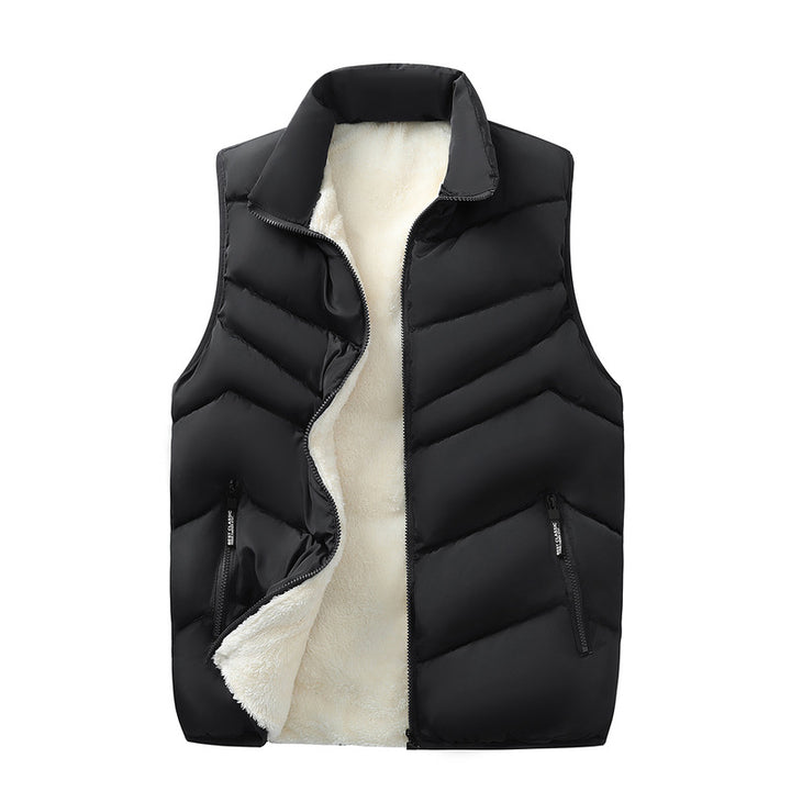 Men's ultra-warm padded vest with Sherpa lining, windproof outer shell and two zippered pockets Mune Fashion