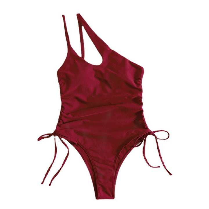 Women One-sided Swimsuit with Elegant Cut-Out Design Mune Fashion