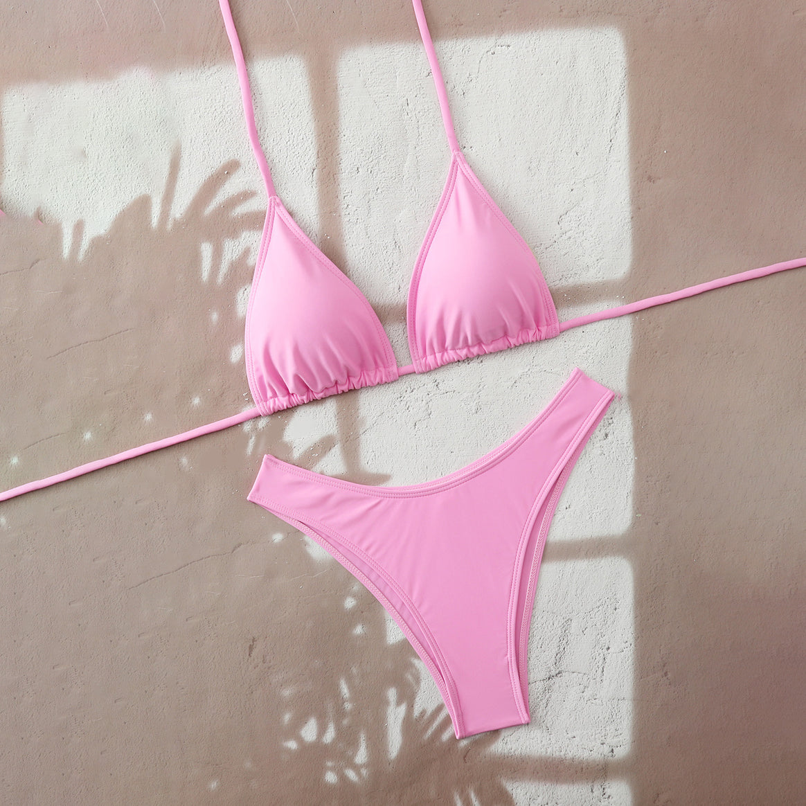 Women's bikini set with adjustable triangle top and high-cut bottoms Mune Fashion