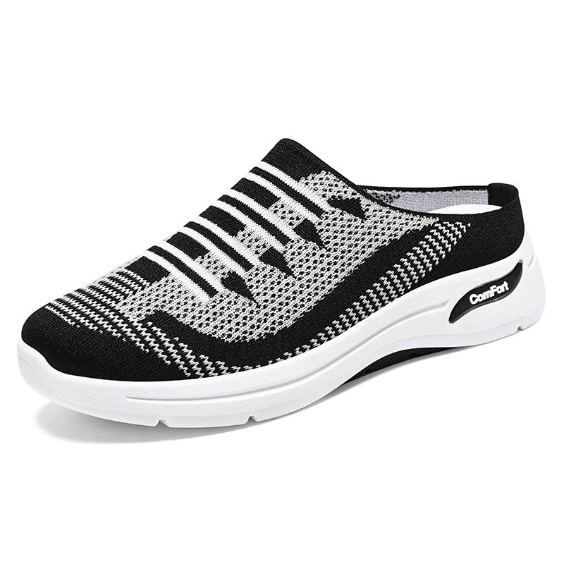 Women's knitted slip-on clog sneaker with breathable sock shoe and cushioning comfort sole Mune Fashion