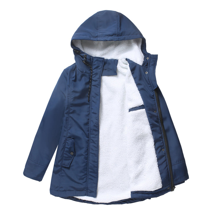 Women nan padded winter parka with teddy fleece lining and hood Mune Fashion