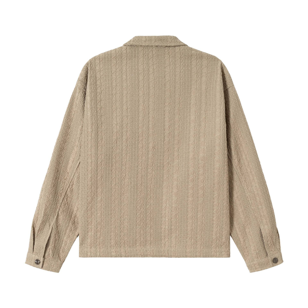 Unisex Textured Boxy Blouson Jacket with Full Zip Mune Fashion