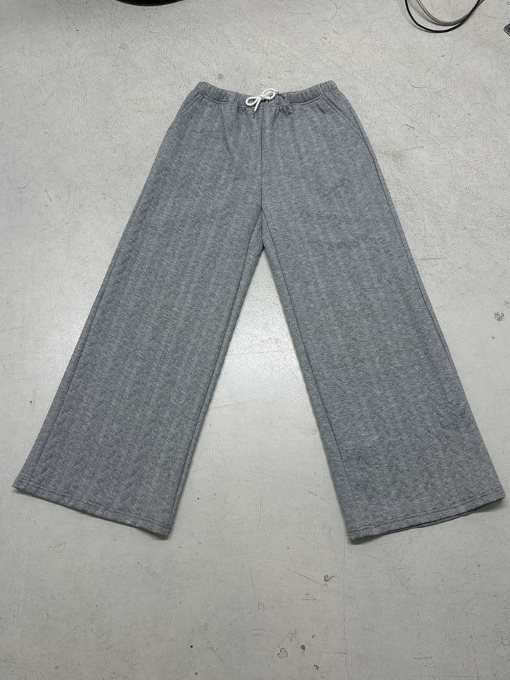 Women's wide Palazzo lounge pants made of soft jersey with drawstring and comfort waistband Mune Fashion